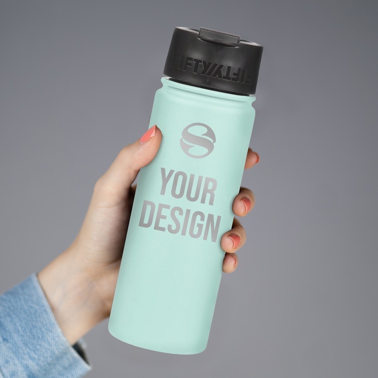 20 oz custom water bottle with SS logo 