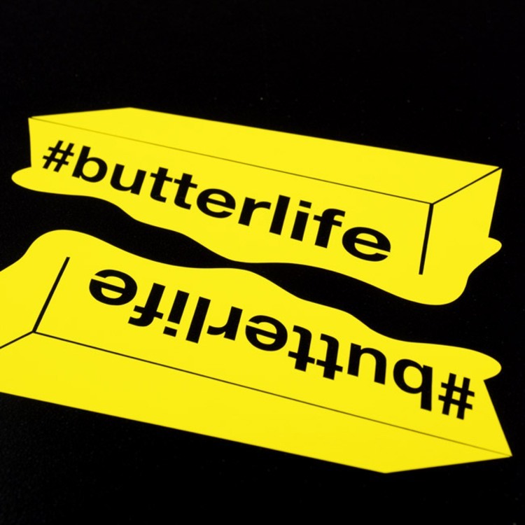 #butterlife Cutout Stickers