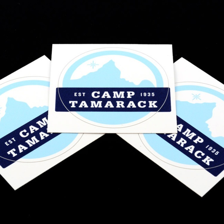 Camp Tamarack Circle Stickers