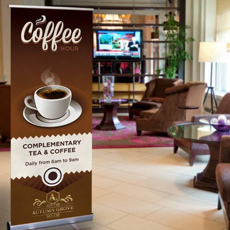 Coffee Hour Retractable Banner