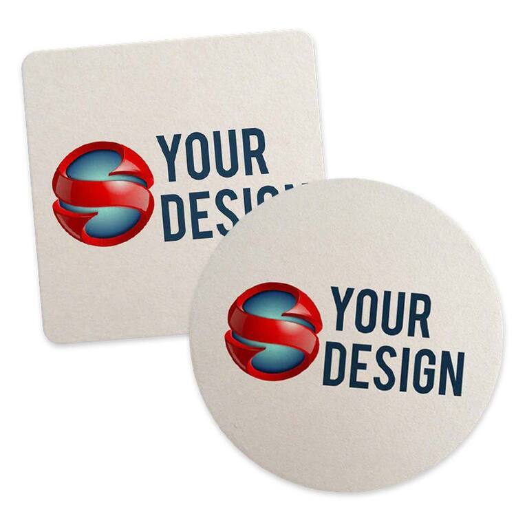 Custom paper coaster examples 