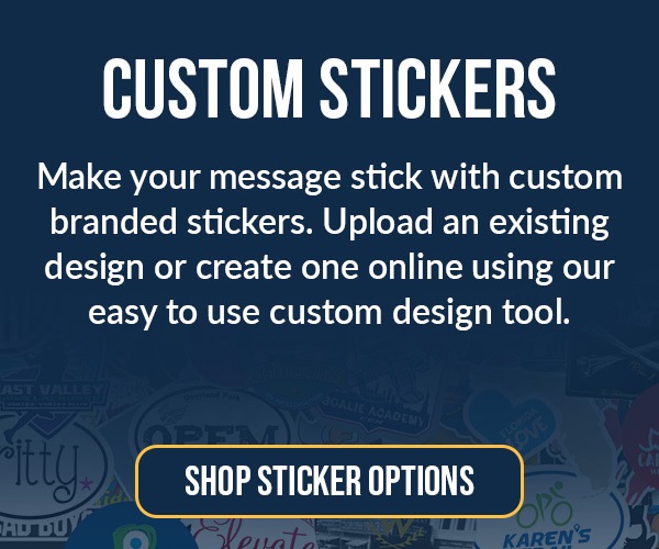 Custom Stickers Mobile Banner