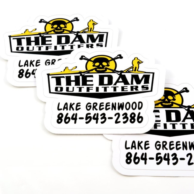 The Dam Outfitters Die-Cut Stickers