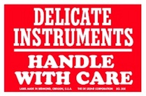 Delicate Instruments Labels 3" x 4.5"