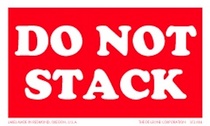 Do Not Stack Paper Labels 3" x 5"