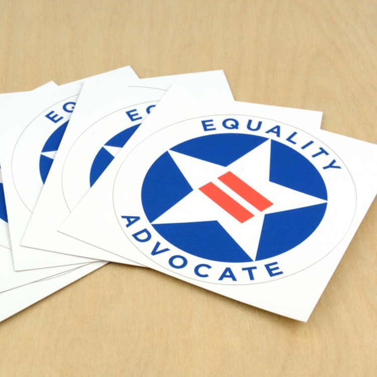 Equality Advocate Circle Stickers