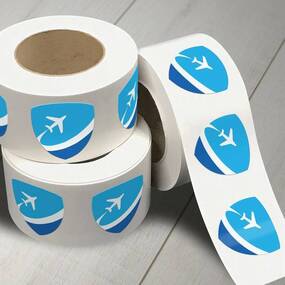 Flight Roll Label Stickers