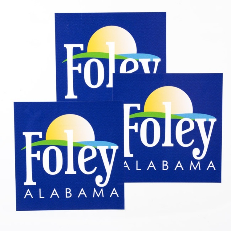 Foley Alabama Square Stickers