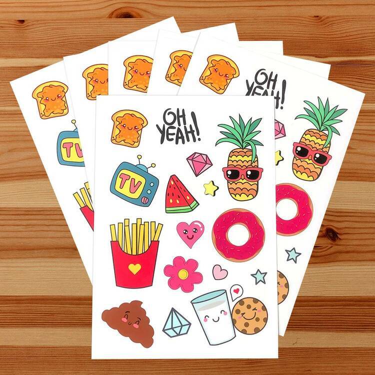 Fun Foods Sticker Sheets