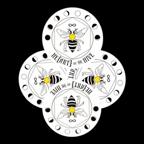 Heart of the Hive Circle Stickers