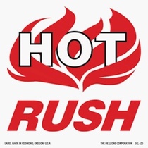 Hot Rush Labels 4" x 4"