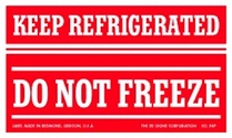 Keep Refrigerated Labels 3" x 5"