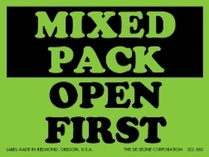 Mixed Pack Labels 3" x 4"