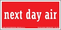 Next Day Air Labels 2" x 4"