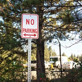 No Parking Reflective Sign