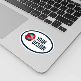 Oval Stickers Laptop