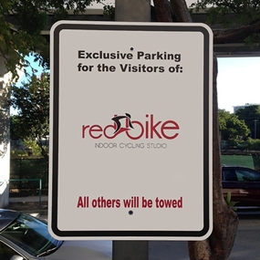 Exclusive Parking Reflective Aluminum Sign