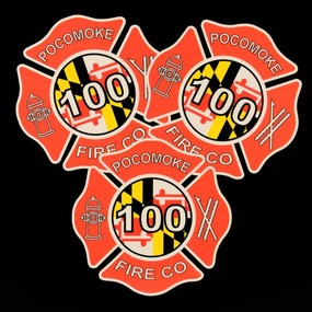 Pokomoke Fire Die-Cut Stickers