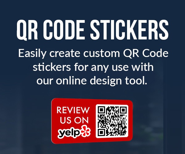 QR Code Stickers Banner Mobile