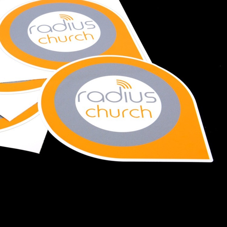 Radius Church Die-Cut Sticker