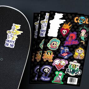 Skateboarding Sticker Sheets