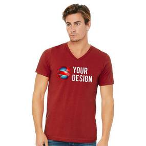 SS V-Neck Red Front