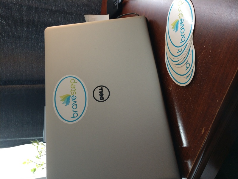 Crystal's photograph of their Custom Oval Sticker With Your Text