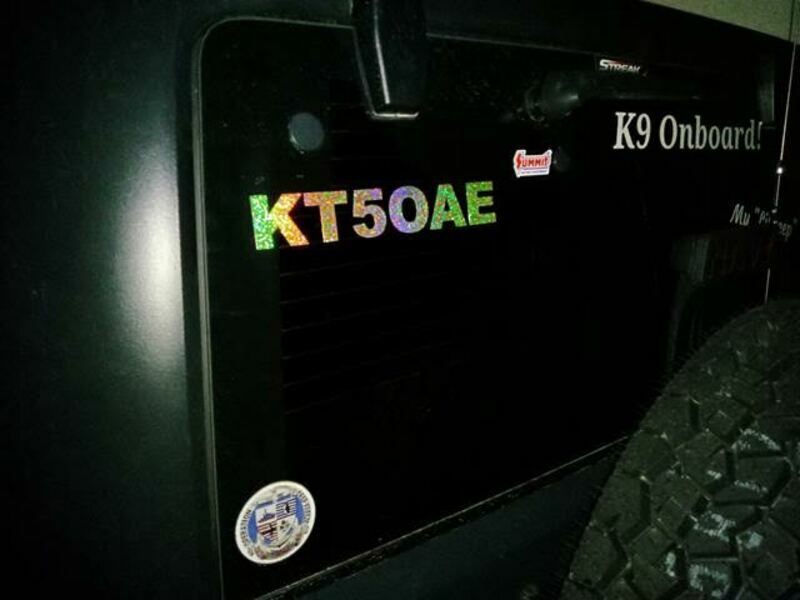 Kenneth's photograph of their Transfer Stickers