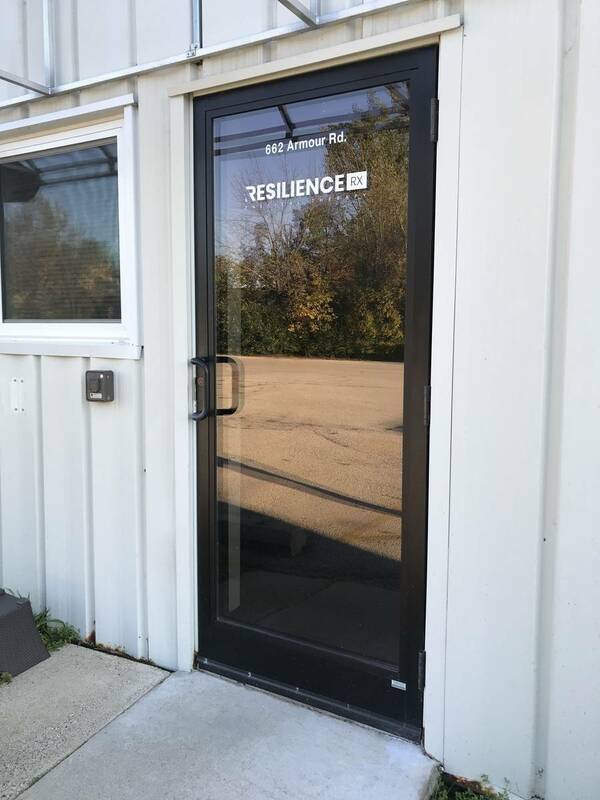 Sarah's photograph of their Business Door Decals