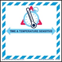 Time & Temperature Sensitive Labels 4" x 4"