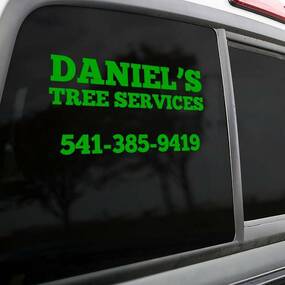 Tree Services Vinyl Lettering Stickers