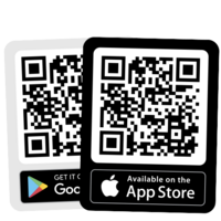 App Download QR Code Stickers