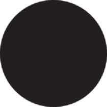 Black Circle Labels 1" Diameter