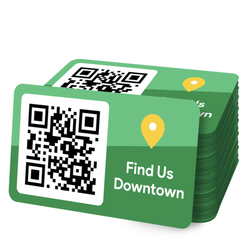 Business Info QR Code Stickers