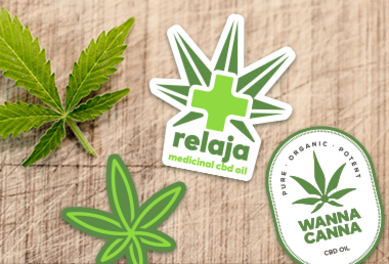 Cannabis Stickers Thumb