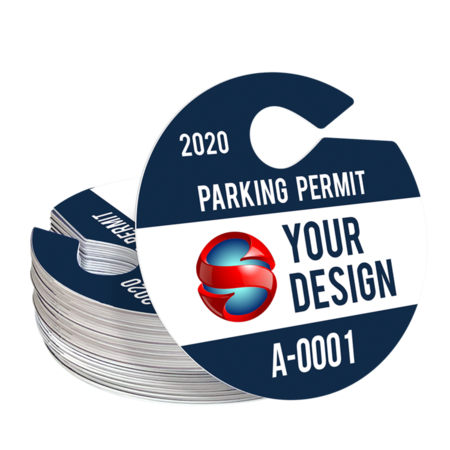 Circle Hang Tag Parking Permit