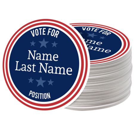 Custom Campaign Circle Stickers