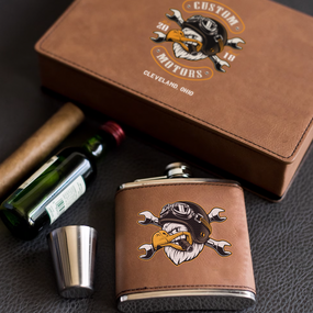 Custom Flask Gift Set For Club