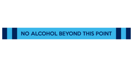 Custom "No Alcohol Beyond This Point" Floor Stickers