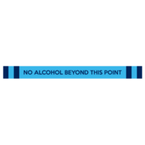 Custom "No Alcohol Beyond This Point" Floor Stickers