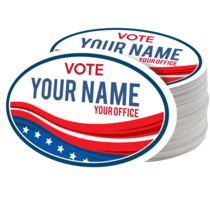 Custom Political Oval Stickers