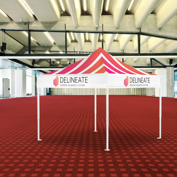 Custom Pop-Up Tent In Ballroom 