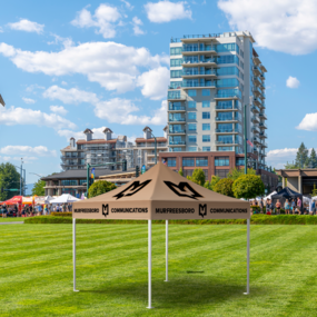 Custom Pop-Up Tent On Field