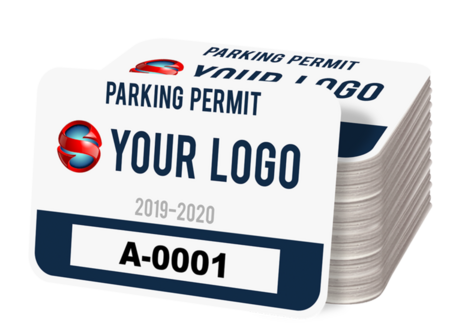 Custom Rectangle Parking Permit