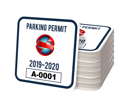 Custom Square Parking Permit