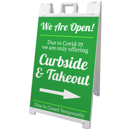 Custom Take Out Large A-Frame Sign