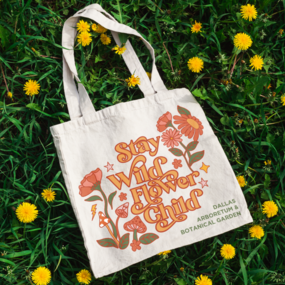 Custom tote bag for a botanical garden