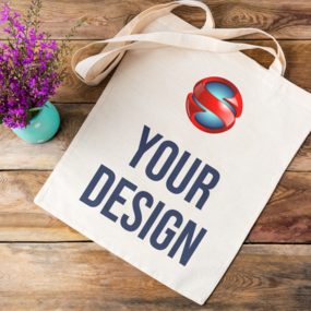 Custom tote bag printed with your design