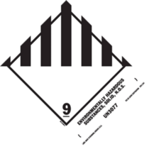 Environmentally Hazardous Substances, Solid HazMat Labels 5" x 4"