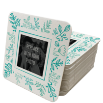 Floral Border Wedding Coaster Template